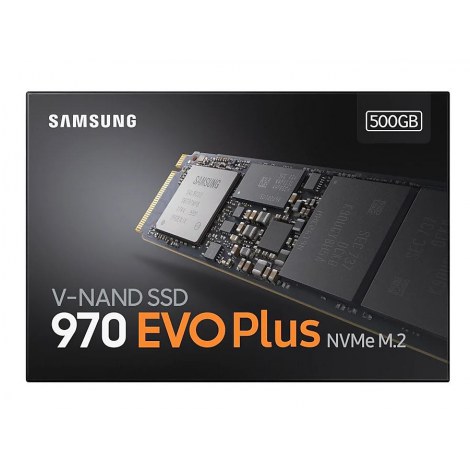 Samsung | 970 Evo Plus | 500 GB | SSD interface M.2 NVME | Read speed 3500 MB/s | Write speed 3200 MB/s - 2